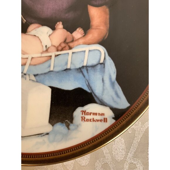 Bradford Exchange Norman Rockwell GROWING STRONG 1989 Collector Plate Knowles - Picture 2 of 8